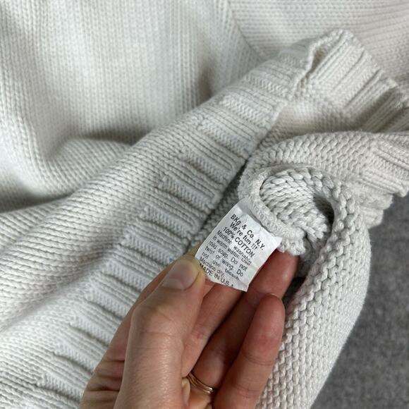 BKG & Company Sissies Sweater Womens Small Quarter Zip Cotton Made In USA - Picture 9 of 12